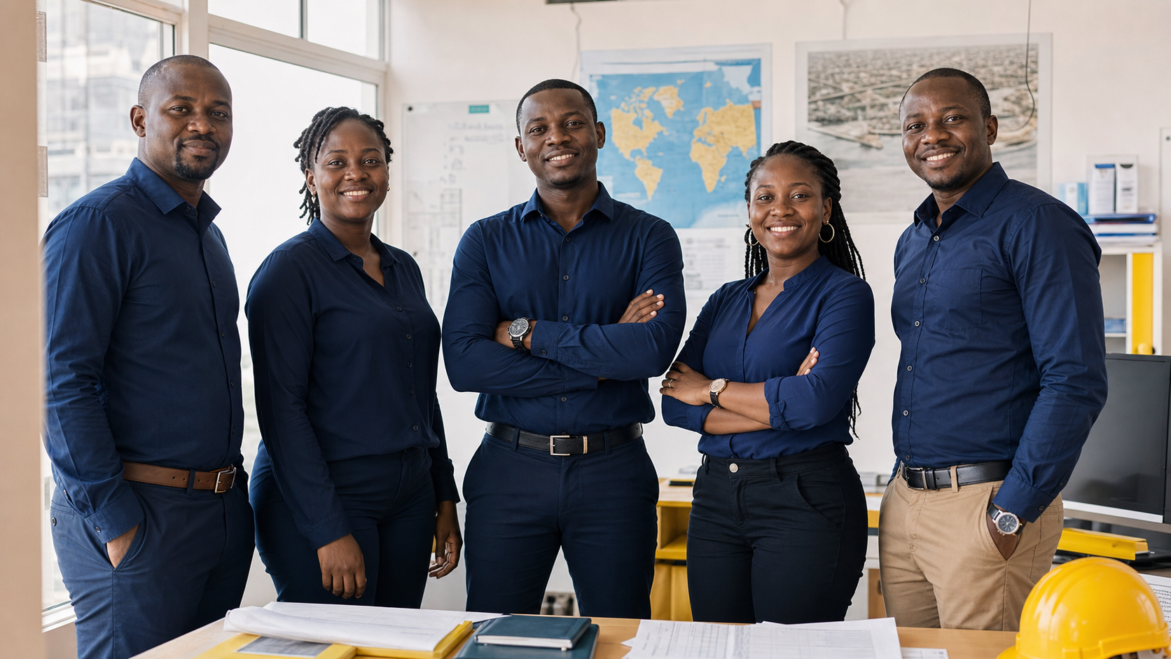 Équipe de CKA Logistics à Lomé